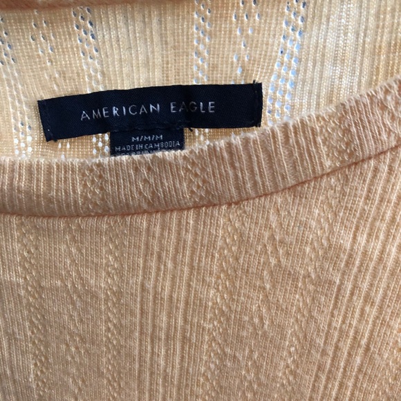 American Eagle Yellow long sleeve shirt - Picture 2 of 3